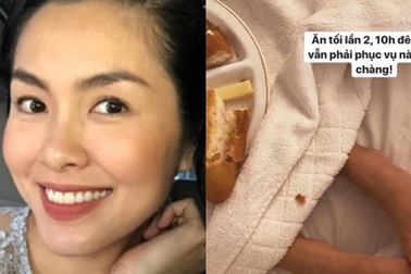 Hà Tăng khiến nhiều người xuýt xoa khi nửa đêm nấu ăn phục vụ hai nhóc tỳ