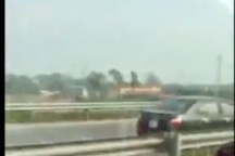 Xác định xe 4 chỗ đi ngược chiều trên cao tốc Nội Bài - Lào Cai