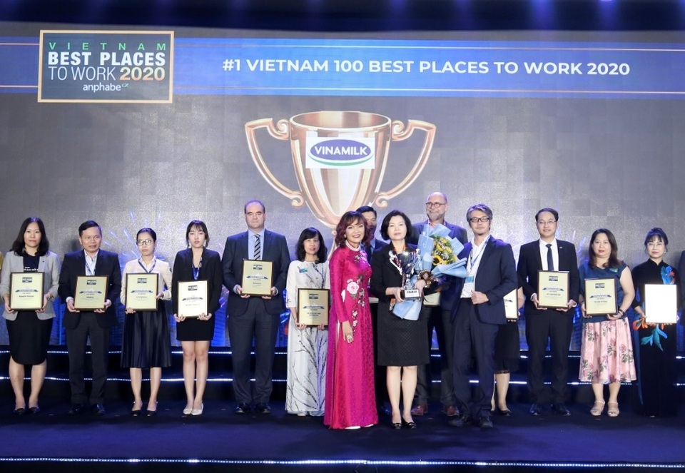 Vinamilk 3 lần liên tiếp được bình chọn “nơi làm việc tốt nhất Việt Nam” - 1 Vinamilk 3 lần liên tiếp được bình chọn “nơi làm việc tốt nhất Việt Nam” - 1