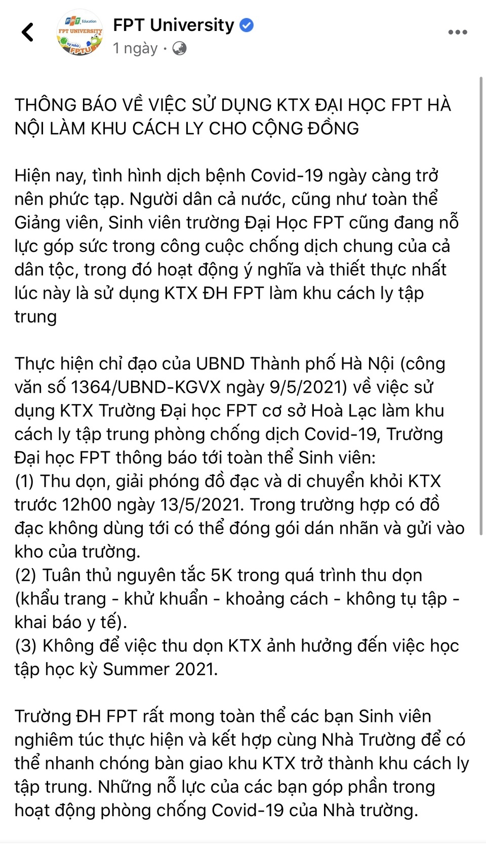 Hàng loạt trường học trở thành khu cách ly tập trung khoanh vùng, dập dịch - 1 Hàng loạt trường học trở thành khu cách ly tập trung khoanh vùng, dập dịch - 1