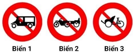 Gặp biển nào xe lam, xe xích lô máy được phép đi vào?