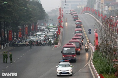 Các lực lượng đảm bảo an toàn tuyệt đối Đoàn đại biểu dự Đại hội Đảng XIII