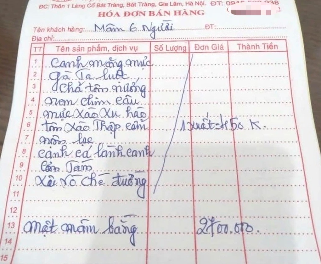 Tranh cãi mâm cỗ nghệ nhân ở Bát Tràng 6 người giá 2,7 triệu đồng đắt đỏ - 2