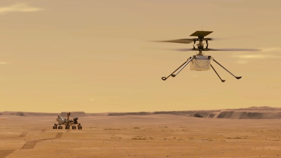 Hướng dẫn xem trực tiếp robot trực thăng của NASA cất cánh trên sao Hỏa - 1 Hướng dẫn xem trực tiếp robot trực thăng của NASA cất cánh trên sao Hỏa - 1