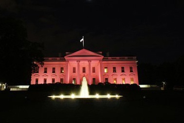 Nhà Trắng biến thành “Nhà Hồng”