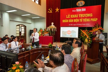 Khai trương báo Nhân Dân điện tử tiếng Pháp