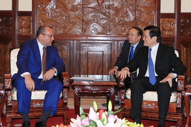 Chủ tịch nước Trương Tấn Sang tiếp Tổng giám đốc ITAR-TASS
