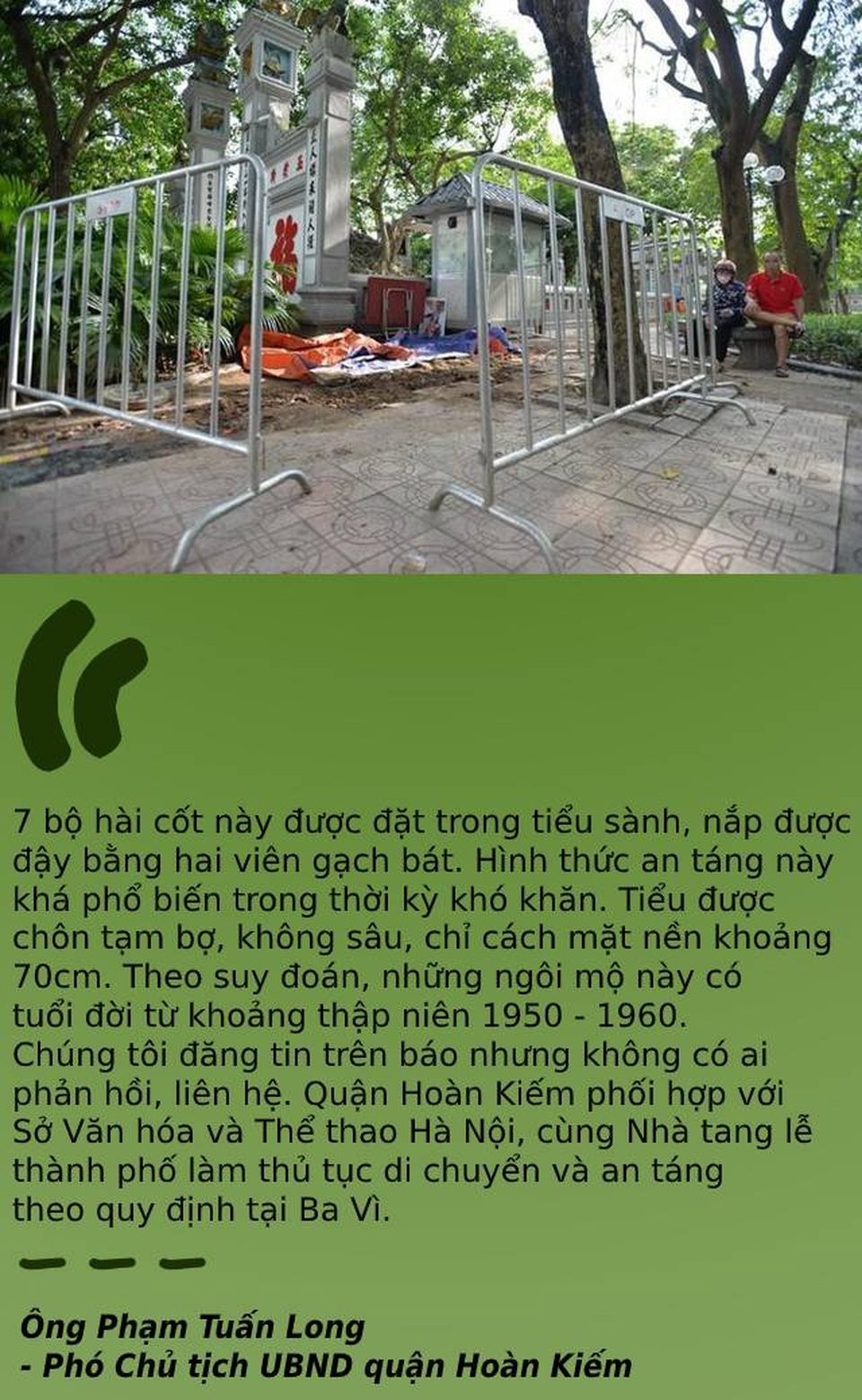 Kết luận về việc tìm thấy 7 ngôi mộ ở đền Ngọc Sơn - 1 Kết luận về việc tìm thấy 7 ngôi mộ ở đền Ngọc Sơn - 1