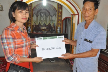 Hơn 78 triệu đồng đến với gia đình bác Nguyễn Hồng Môn