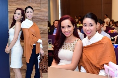 Hoa hậu Hà Kiều Anh “đọ dáng” cùng MC Thúy Hạnh