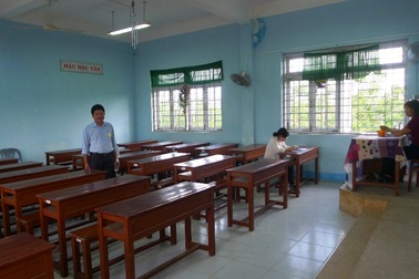 Buổi thi cuối, nhiều phòng thi chỉ có 1-2 thí sinh