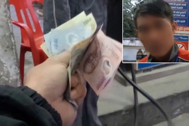 Xôn xao clip tố nhân viên cây xăng Hà Nội gian lận tiền của khách