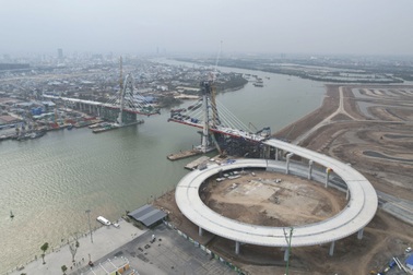 Cầu Hoàng Gia hơn 2.000 tỷ đồng ở Hải Phòng sắp hợp long