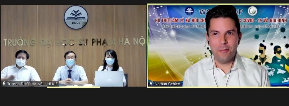 ĐH Sư phạm Hà Nội tập huấn hỗ trợ tâm lý xã hội cho bệnh nhân Covid-19 - 1 ĐH Sư phạm Hà Nội tập huấn hỗ trợ tâm lý xã hội cho bệnh nhân Covid-19 - 1
