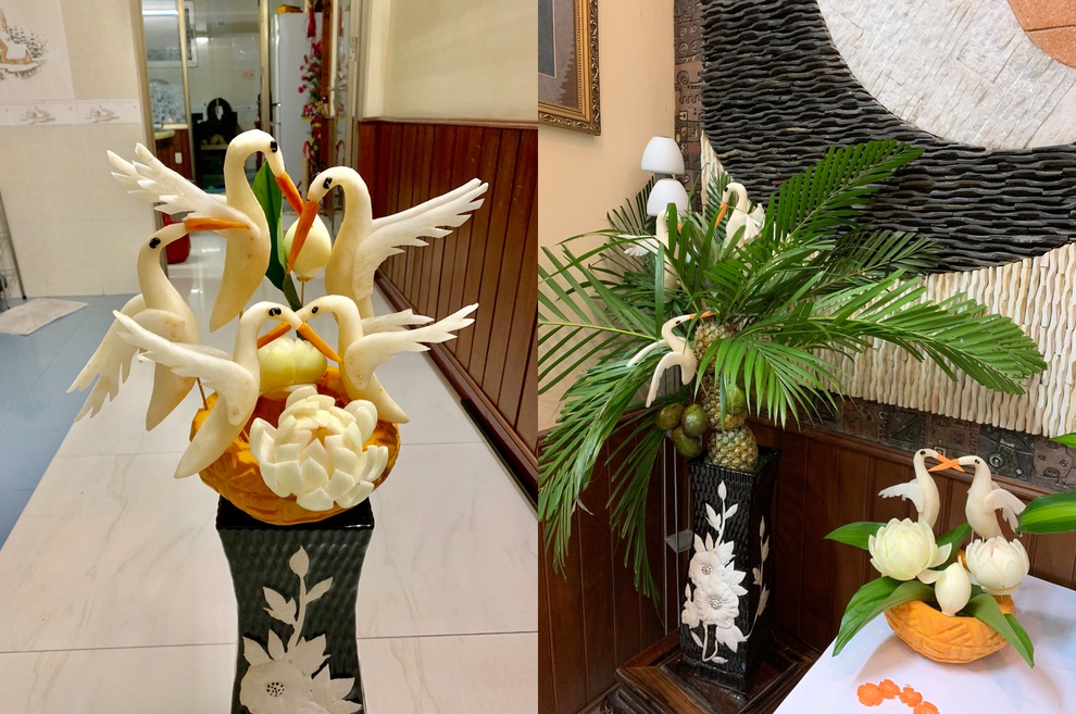 Người phụ nữ U60 trẻ hóa nhờ đam mê điêu khắc trái cây ở Hải Phòng - 10 Người phụ nữ U60 trẻ hóa nhờ đam mê điêu khắc trái cây ở Hải Phòng - 10