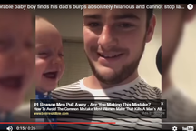 Clip em bé cười khi bố nấc "đốn tim" cư dân mạng