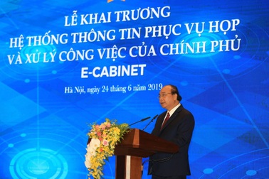 Phiên họp Chính phủ đầu tiên qua hệ thống E-Cabinet
