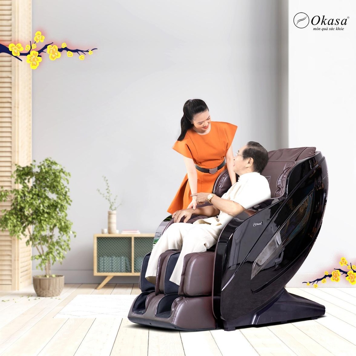 Ghế massage Okasa - món quà ý nghĩa tặng ba mẹ Tết này - 2 Ghế massage Okasa - món quà ý nghĩa tặng ba mẹ Tết này - 2