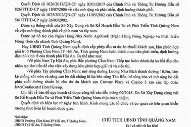 Quảng Nam: Giả văn bản của cơ quan chức năng để "thổi giá" bất động sản