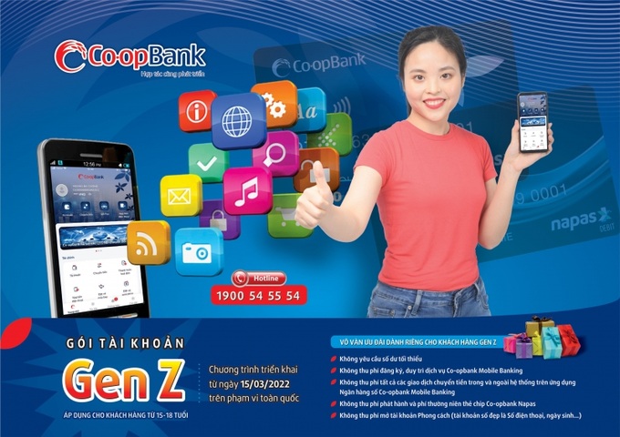 Co-opBank triển khai Gói tài khoản Gen Z với “Ưu đãi 5K” dành riêng cho học sinh Trung học phổ thông độ tuổi từ 15 đến 18