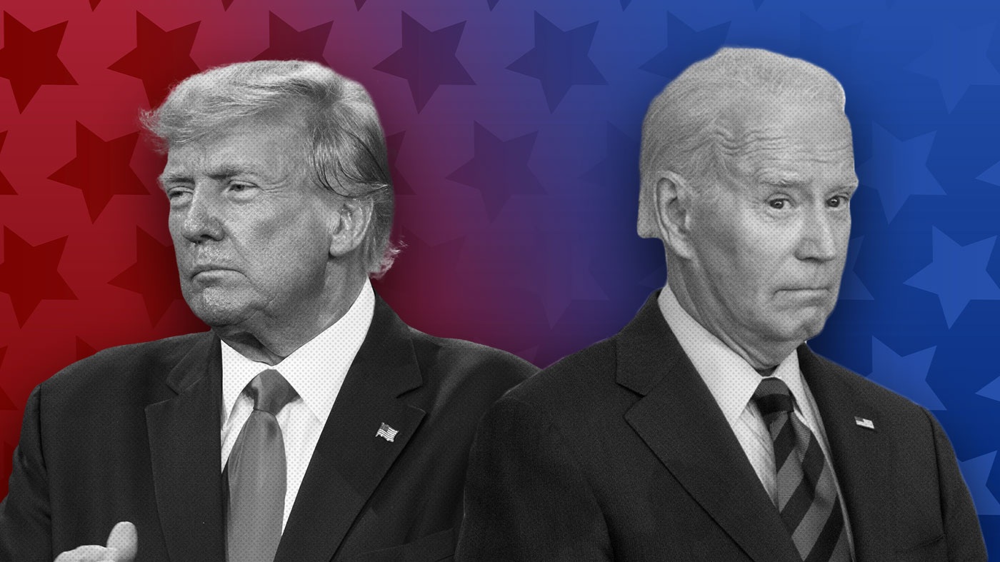 Cựu Tổng thống Donald Trump và ông chủ Nhà Trắng Joe Biden là 2 ứng viên sáng giá cho cuộc bầu cử Tổng thống Mỹ năm 2024 (Ảnh: The Hill).