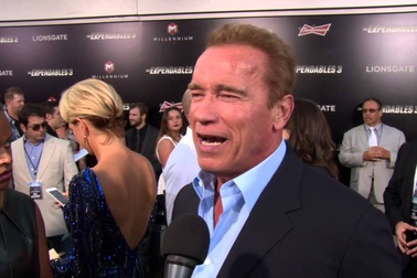Arnold Schwarzenegger dự công chiếu phim