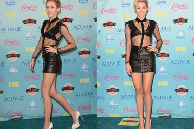 Miley Cyrus khoe chân nuột nà tại Teen Choice Awards 