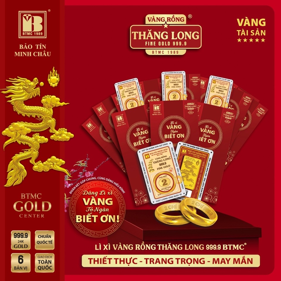 Xu hướng lì xì bằng vàng may mắn ngày Tết được nhiều người ưa chuộng - 4 Xu hướng lì xì bằng vàng may mắn ngày Tết được nhiều người ưa chuộng - 4