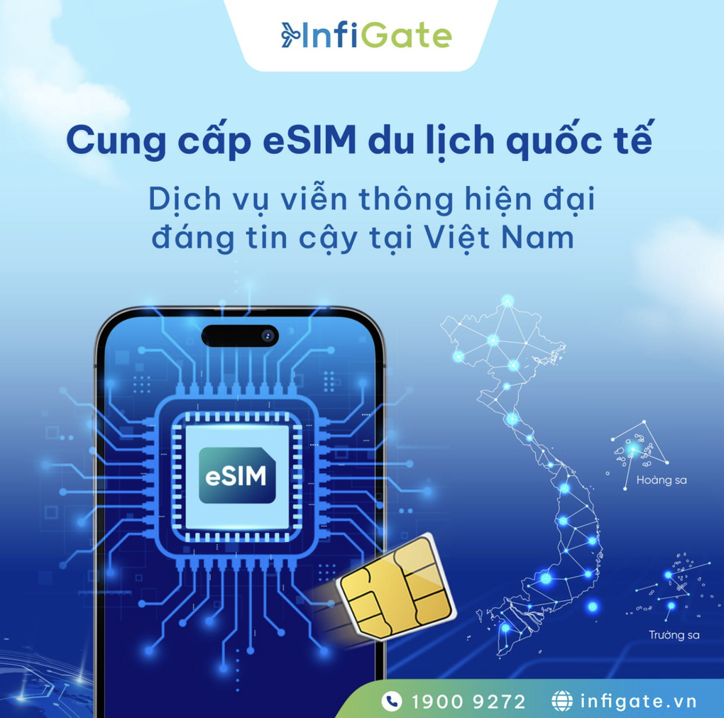 InfiGate ra mắt eSIM du lịch quốc tế: Kết nối thông minh cho mọi hành trình - 1 InfiGate ra mắt eSIM du lịch quốc tế: Kết nối thông minh cho mọi hành trình - 1