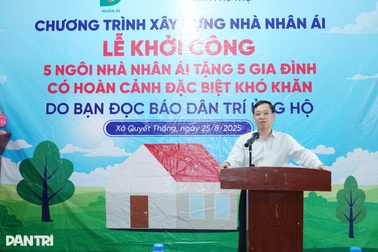 Khởi công 5 ngôi nhà Nhân ái tặng 5 hộ nghèo tỉnh Phú Thọ