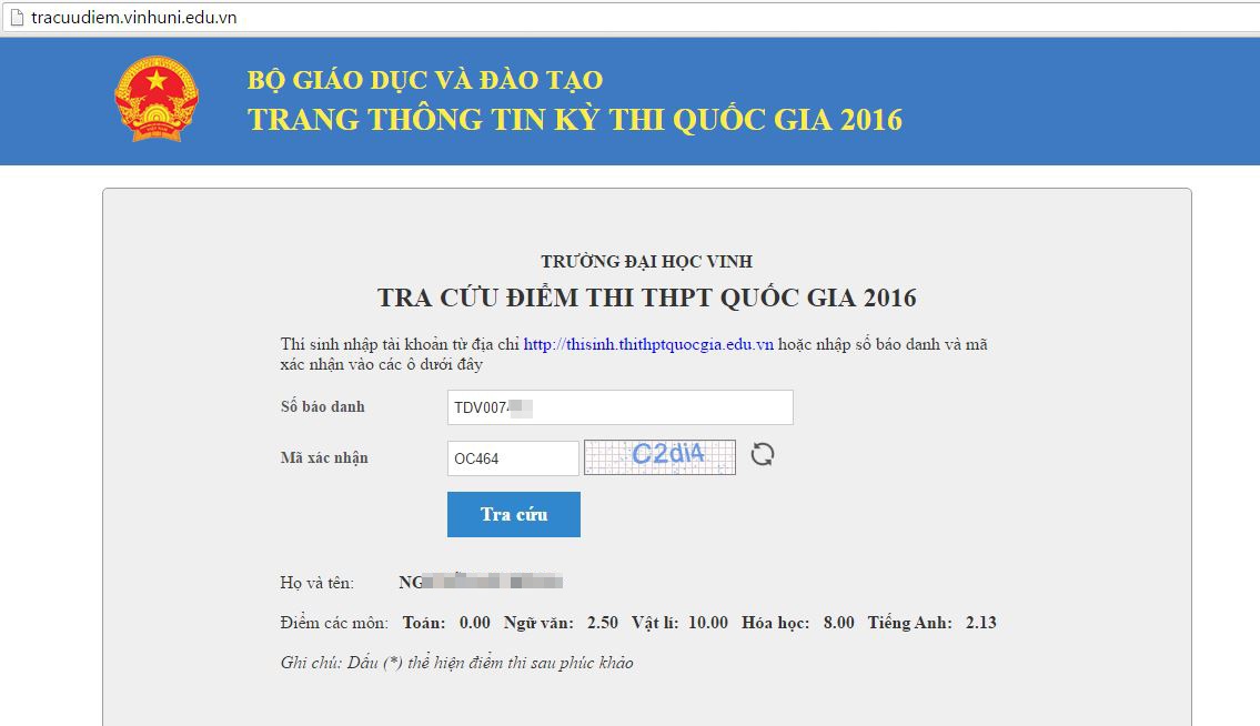 Thí sinh 10 điểm Lý, 0 điểm Toán: Công an vào cuộc xác minh