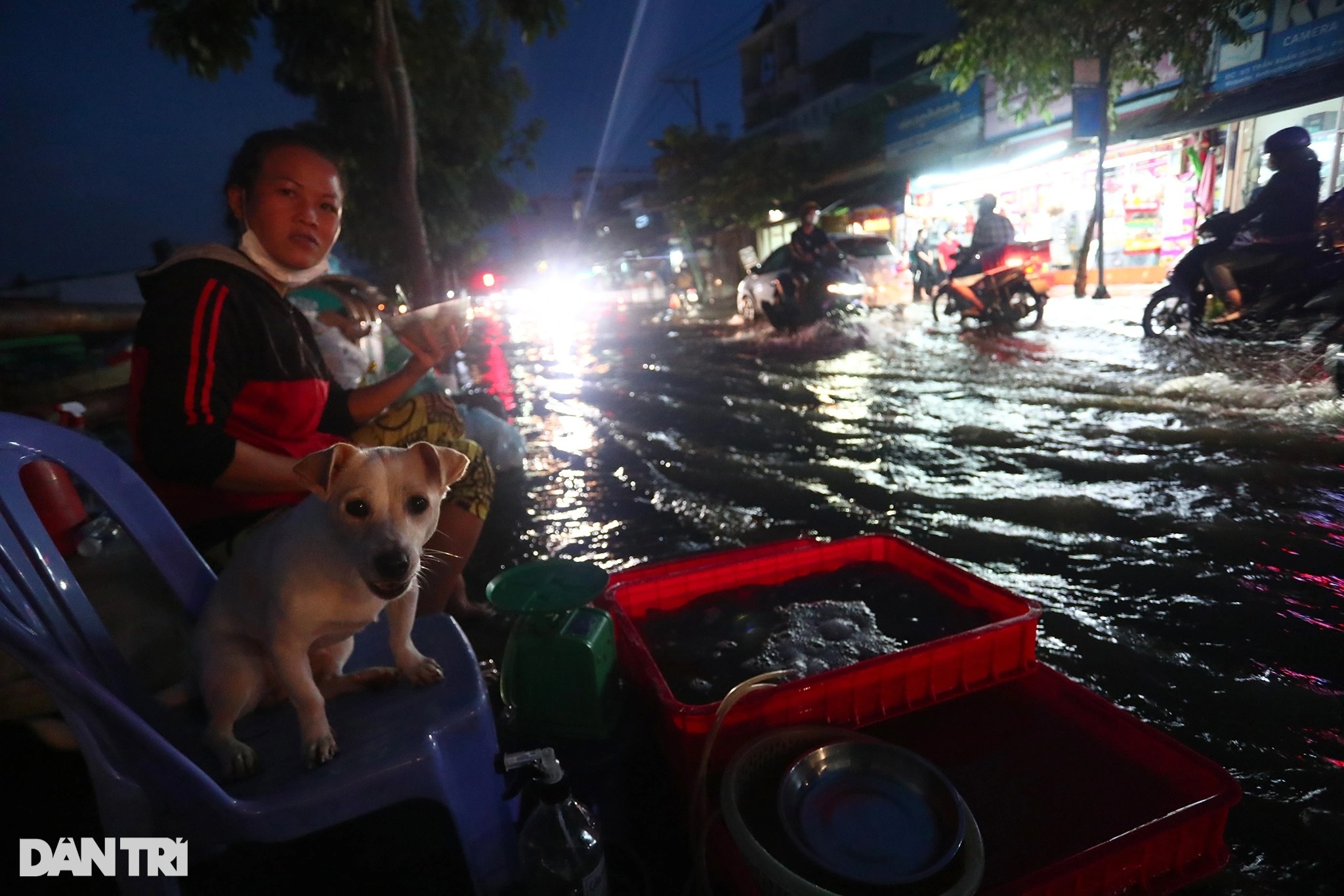 Người dân TPHCM bì bõm trên đường về nhà do triều cường dâng cao - 9 Người dân TPHCM bì bõm trên đường về nhà do triều cường dâng cao - 9