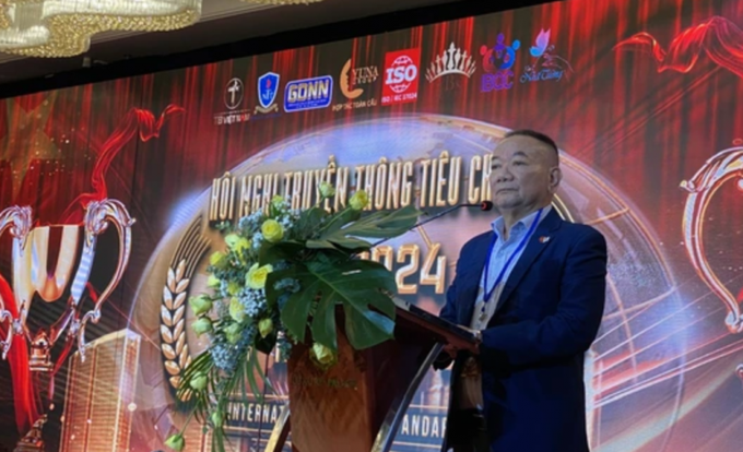 Ông Hoàng Quốc Long, Phó Chủ tịch Hội GDNN TP.HCM - Hiệu trưởng Trường Trung cấp Nguyễn Tất Thành (Trưởng Ban tổ chức) hội thi.