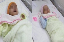 Hai trẻ sơ sinh bị bỏ rơi tại cổng chùa