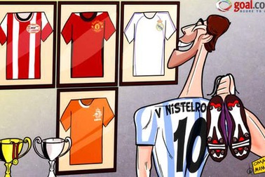 Biếm họa: Van Nistelrooy giã từ sự nghiệp thi đấu