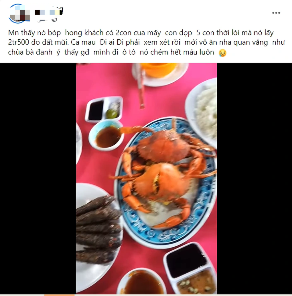 Xác minh thông tin khách tố bị chặt chém khi du lịch ở Cà Mau - 1 Xác minh thông tin khách tố bị chặt chém khi du lịch ở Cà Mau - 1