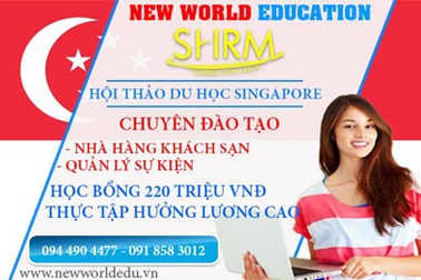 Hội thảo học bổng và Cơ hội nghề nghiệp ngành Du lịch- Khách sạn tại SHRM Singapore