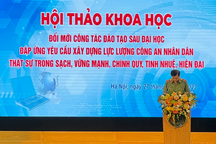 Đổi mới công tác đào tạo sau đại học khối công an