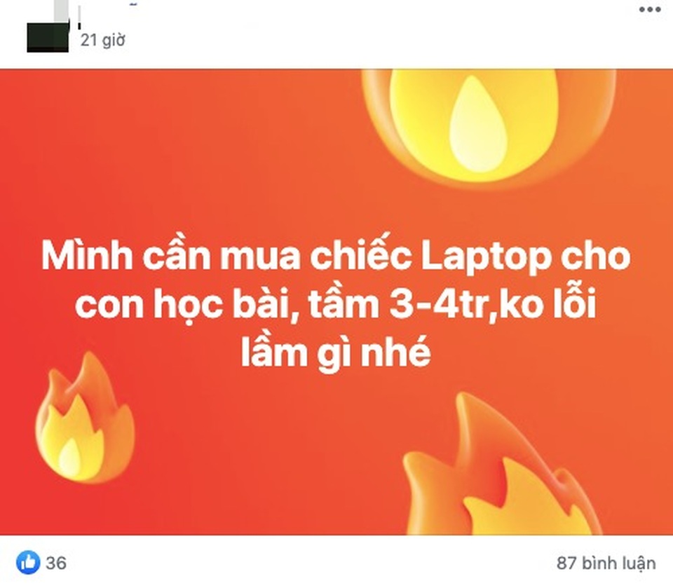Học online mùa dịch lên ngôi, laptop cũ dưới 3 triệu đồng “cháy hàng - 1 Học online mùa dịch lên ngôi, laptop cũ dưới 3 triệu đồng “cháy hàng - 1