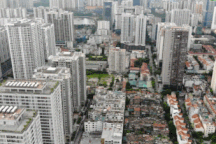 Choáng ngợp "rừng" cao ốc chen chúc trên đoạn đường dài gần 1km ở Hà Nội