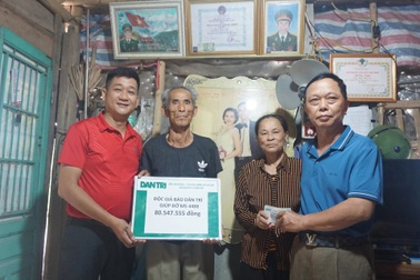 Trao hơn 80 triệu đồng đến cựu chiến binh nghèo mơ tấc đất cắm dùi