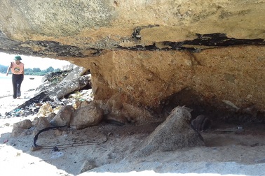 Kè chống sạt lở vừa hoàn thành đã hỏng