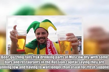 Moscow cạn bia phục vụ du khách mùa World Cup