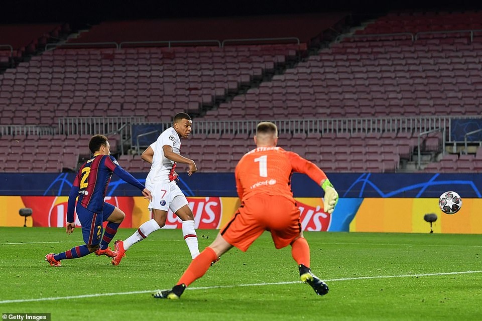 Barcelona 1-4 PSG: Cú hattrick của Mbappe - 5 Barcelona 1-4 PSG: Cú hattrick của Mbappe - 5