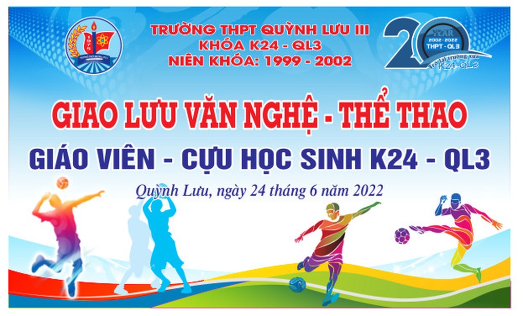Nghệ An: Mời họp mặt cựu học sinh khóa 1999-2002 Trường THPT Quỳnh Lưu 3 - 3 Nghệ An: Mời họp mặt cựu học sinh khóa 1999-2002 Trường THPT Quỳnh Lưu 3 - 3