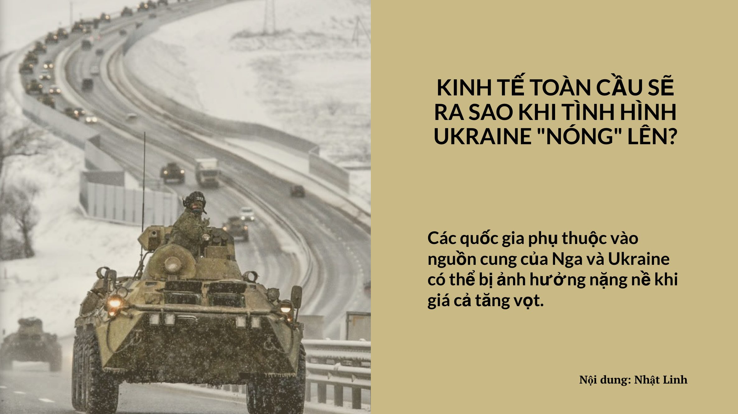 Điều gì xảy ra với kinh tế toàn cầu khi tình hình Ukraine "nóng" lên?