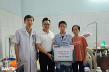 Gần 210 triệu đồng đến với nam sinh lớp 11 gặp tai nạn khi đi làm thêm