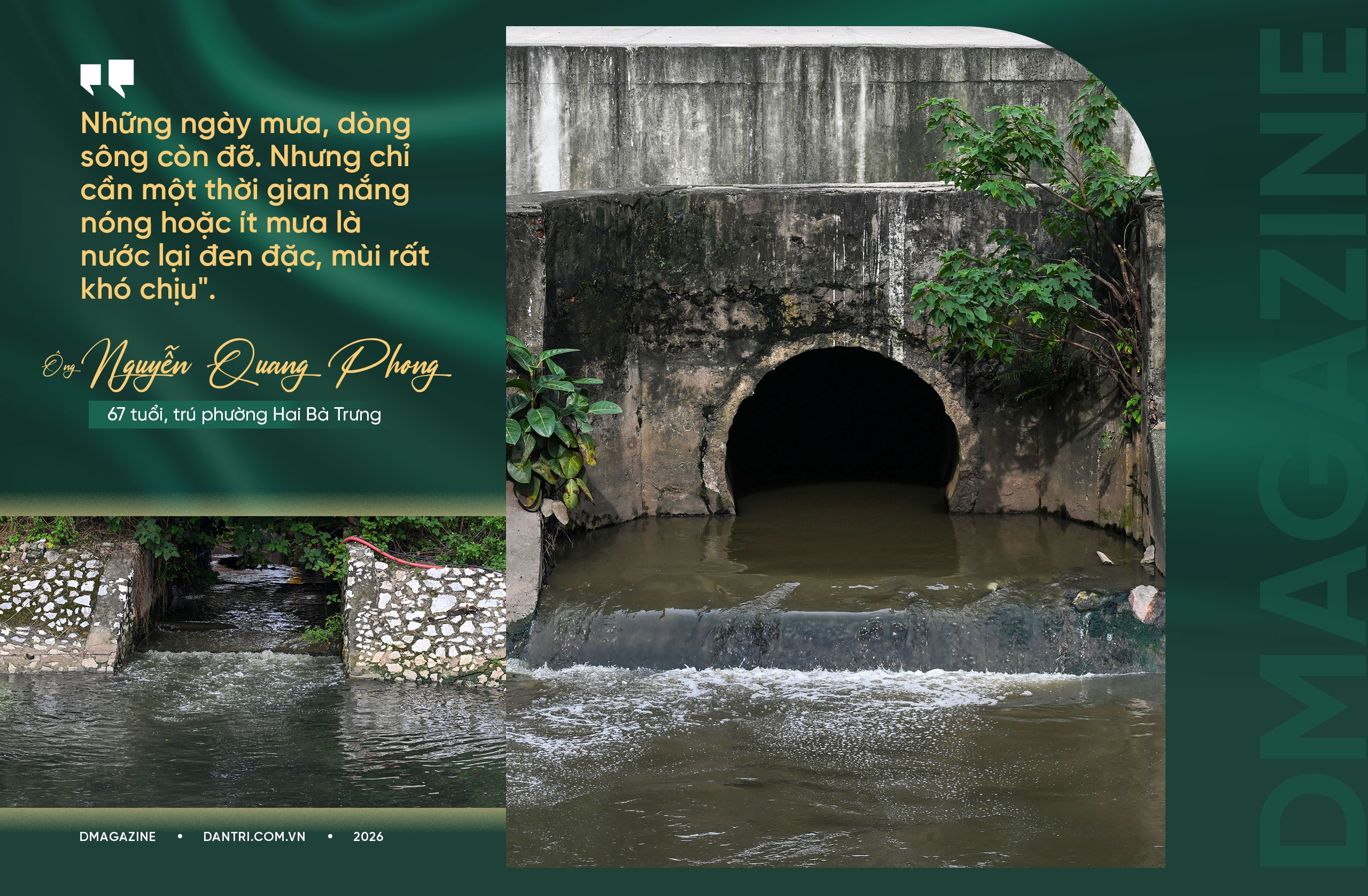 Những dòng sông “chết” giữa lòng Hà Nội: Nước đen đặc, cống xả thải bủa vây - 5 Những dòng sông “chết” giữa lòng Hà Nội: Nước đen đặc, cống xả thải bủa vây - 5