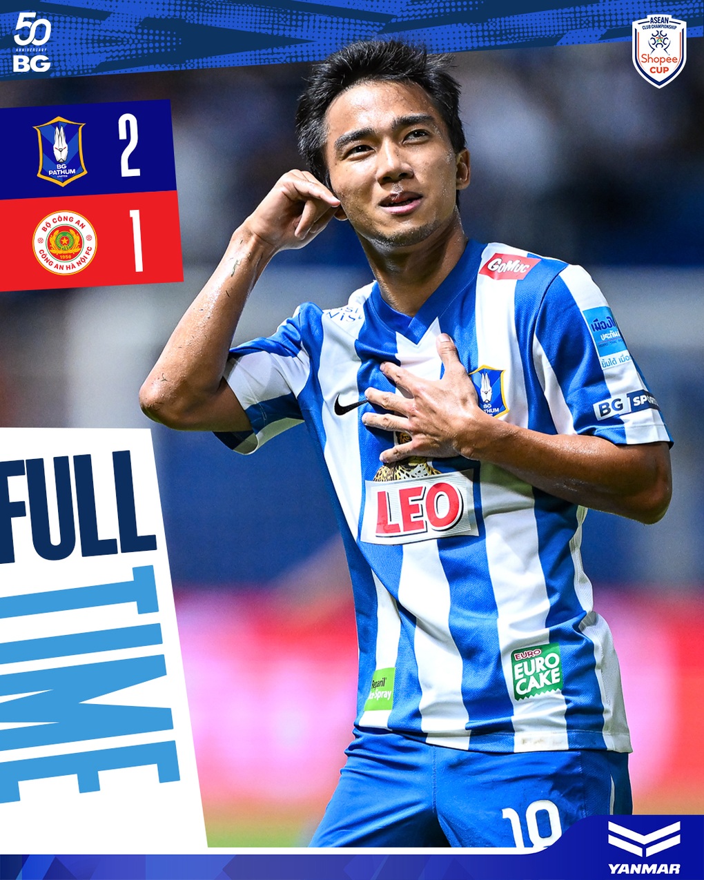 ชนาธิป ยอมรับความพ่ายแพ้ สโมสรตำรวจฮานอย ศึกชิงแชมป์เอเชียตะวันออกเฉียงใต้ - 2 Chanathip khiến CLB Công an Hà Nội nhận thất bại ở giải Đông Nam Á - 2