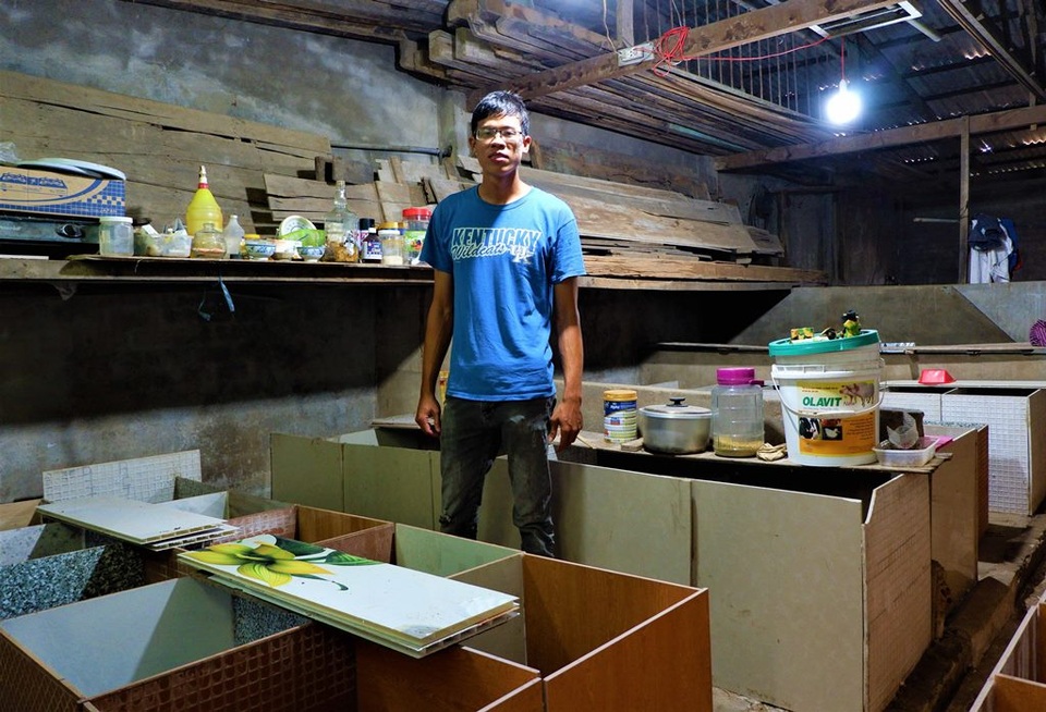 Chàng sinh viên kiếm chục triệu đồng mỗi tháng từ trại dúi 30m2 - 1 Chàng sinh viên kiếm chục triệu đồng mỗi tháng từ trại dúi 30m2 - 1